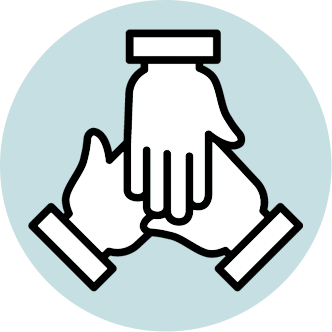 three-hands-together-icon